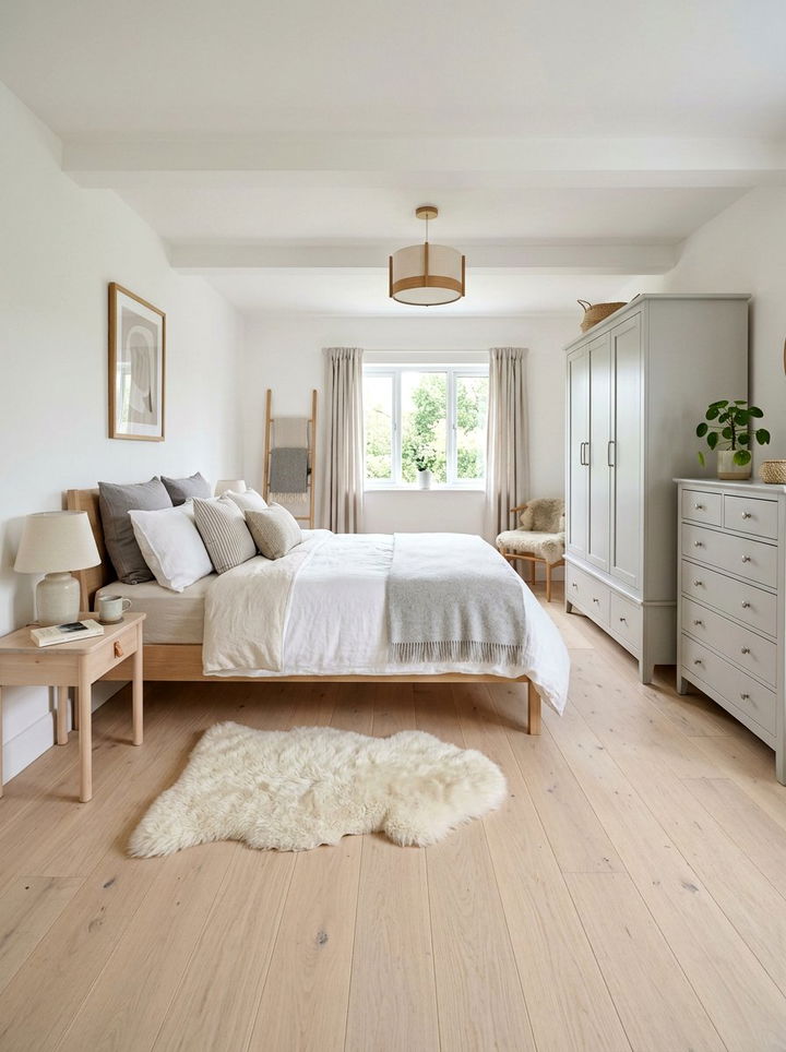 Scandi Neutral Bedroom - 30 soft neutral bedroom ideas