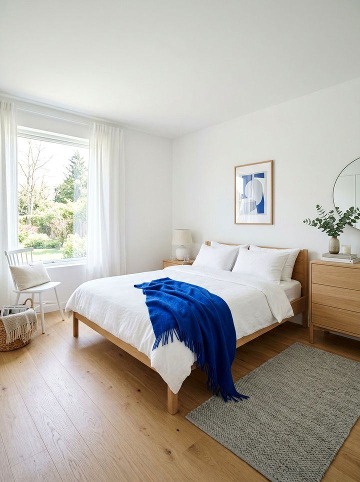 Scandi Royal Blue Bedroom - 30 royal blue bedroom ideas