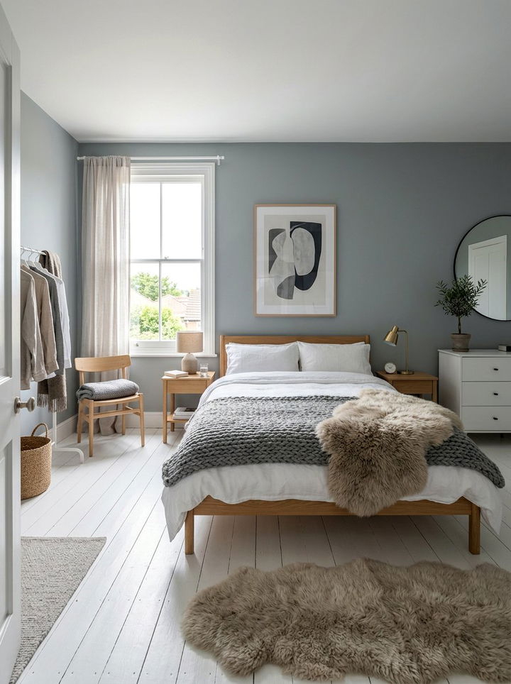 Scandi Slate Gray Bedroom - 30 slate bedroom ideas