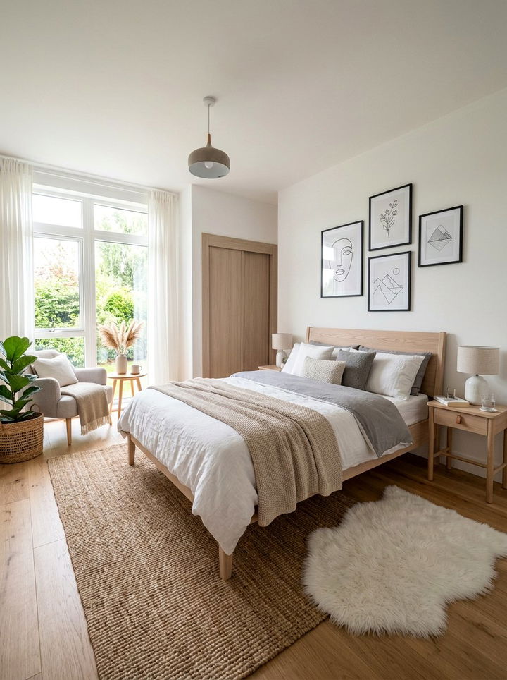 Scandi Style Bedroom - 30 feminine bedroom ideas