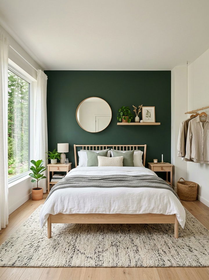 Scandi Style Forest Green Bedroom - 30 forest green bedroom ideas