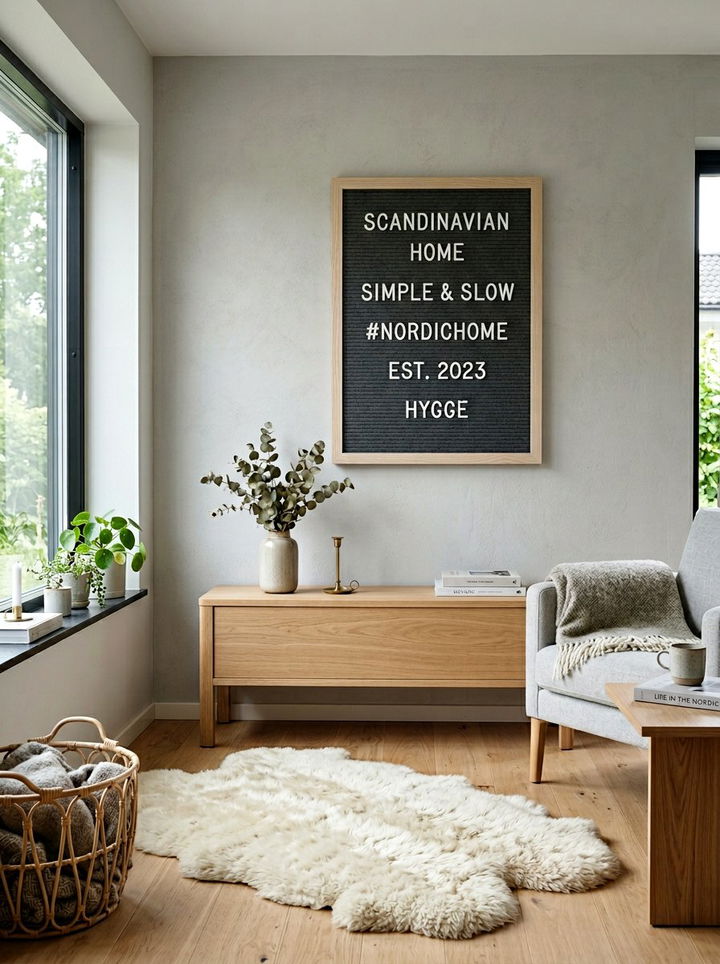 Scandi Style Letter Board - 30 bedroom letter boards