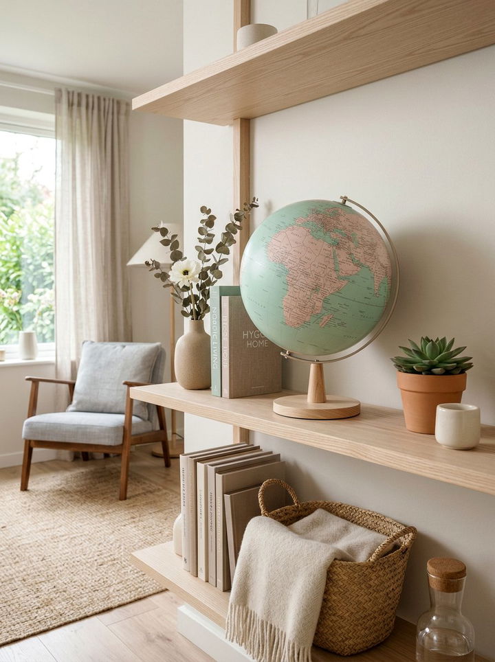 Scandi Style Pastel Globe - 30 bedroom globes