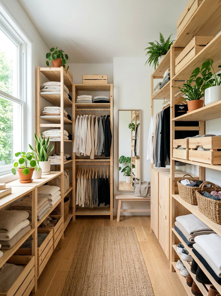 Scandi Style Walk In Closet - 30 bedroom walk-in closet ideas
