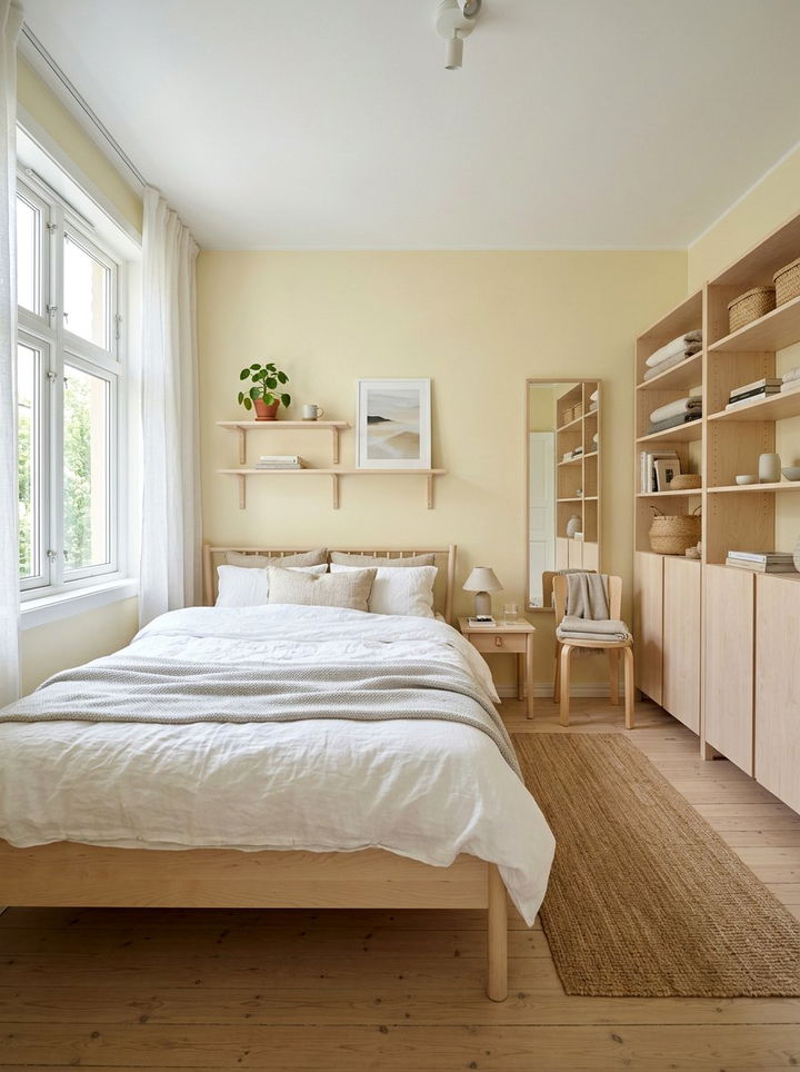 Scandi Style Yellow Bedroom Walls - 30 bedroom yellow walls