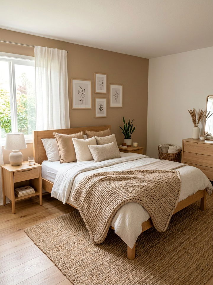 Scandi Tan Bedroom - 30 warm tan bedroom ideas