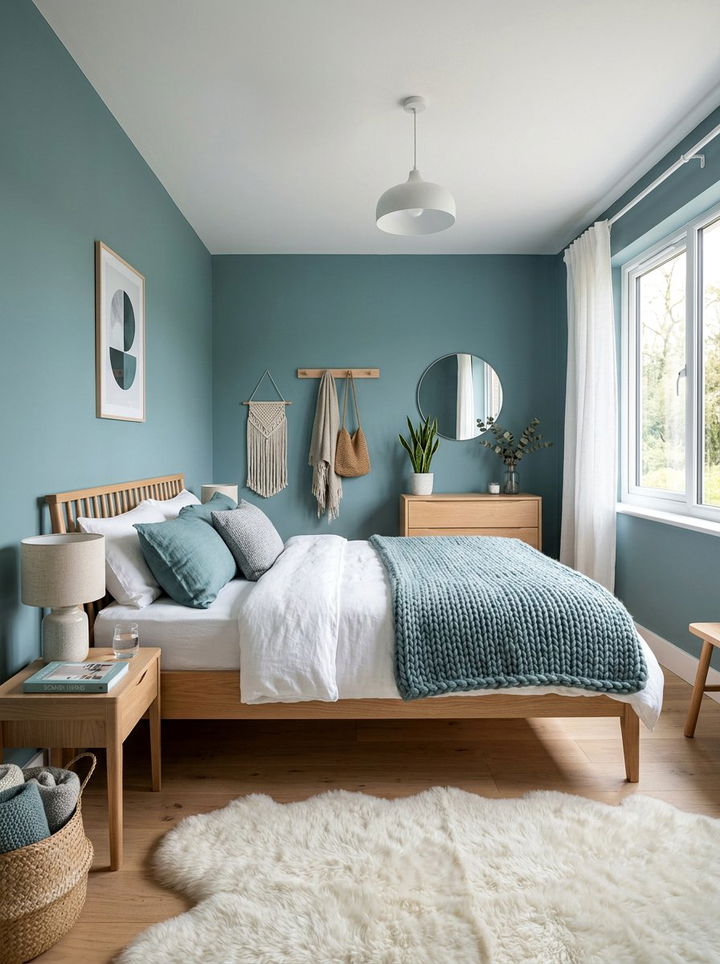 Scandi Teal Bedroom - 30 teal bedroom design ideas