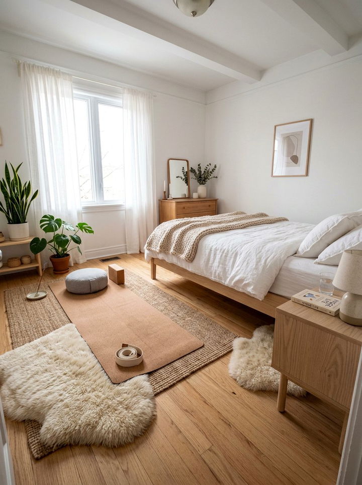 Scandi Yoga Bedroom - 30 yoga bedroom ideas