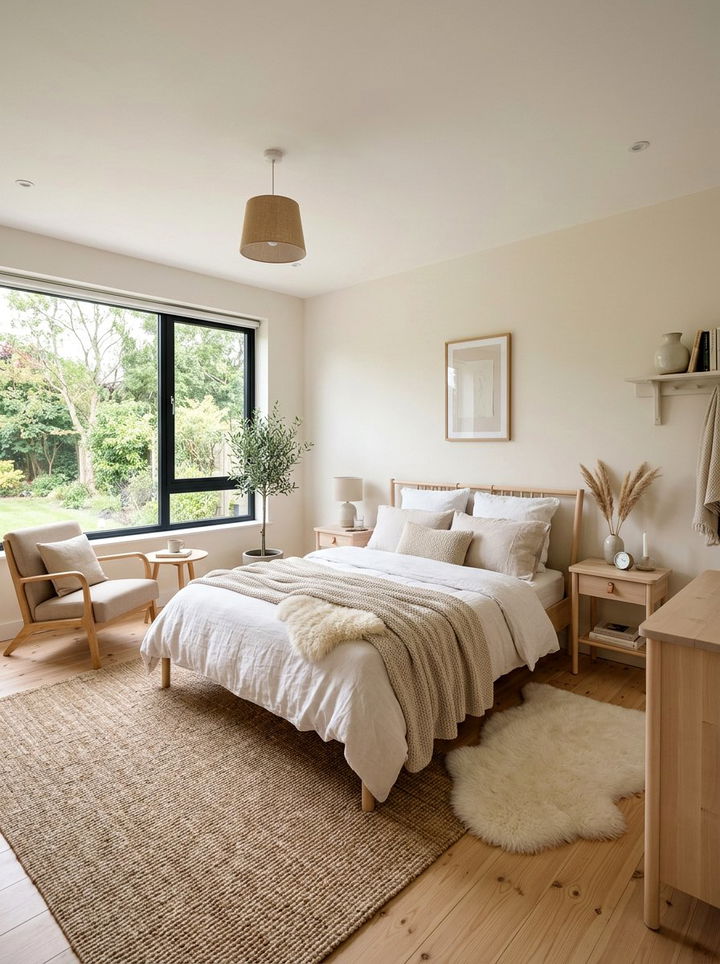 Scandi beige bedroom - 30 beige bedroom design ideas