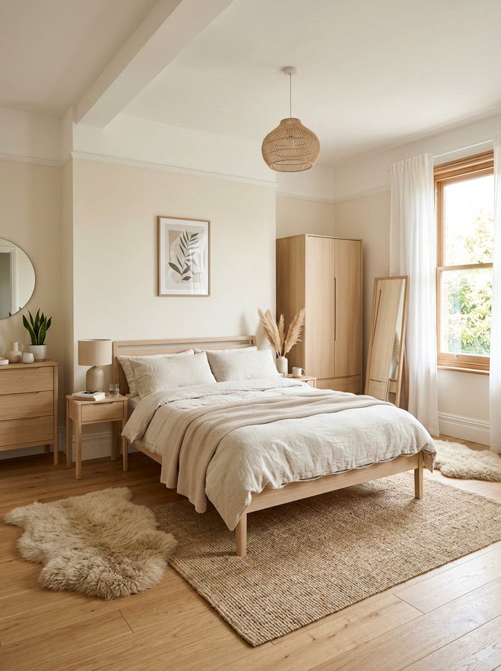 Scandi beige bedroom - 30 all beige bedroom ideas