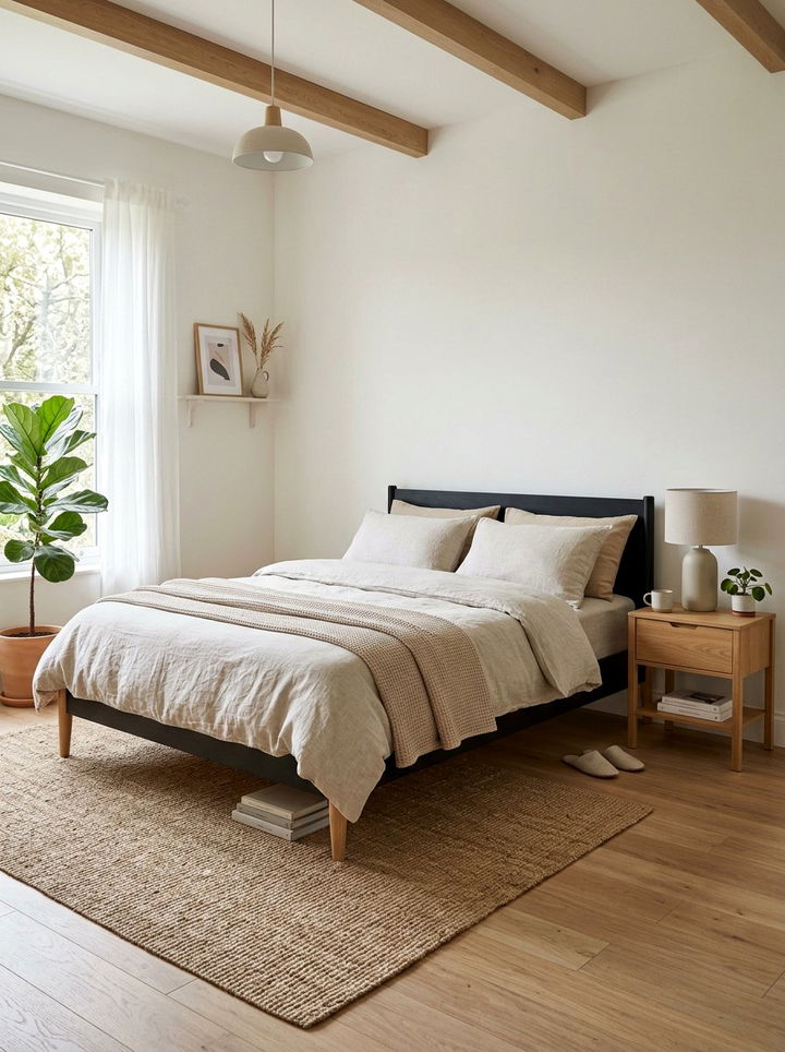 Scandi black bed - 30 black bedroom furniture ideas