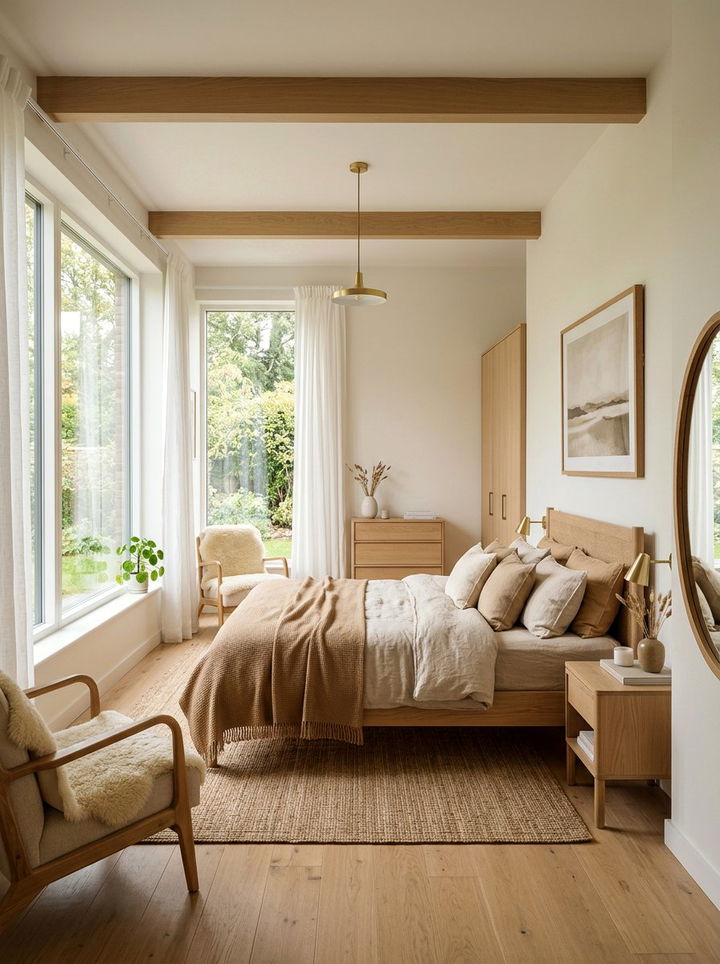 Scandi brown bedroom - 30 brown bedroom ideas