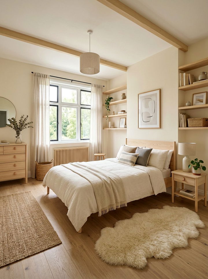 Scandi cream bedroom - 30 cream bedroom decor ideas