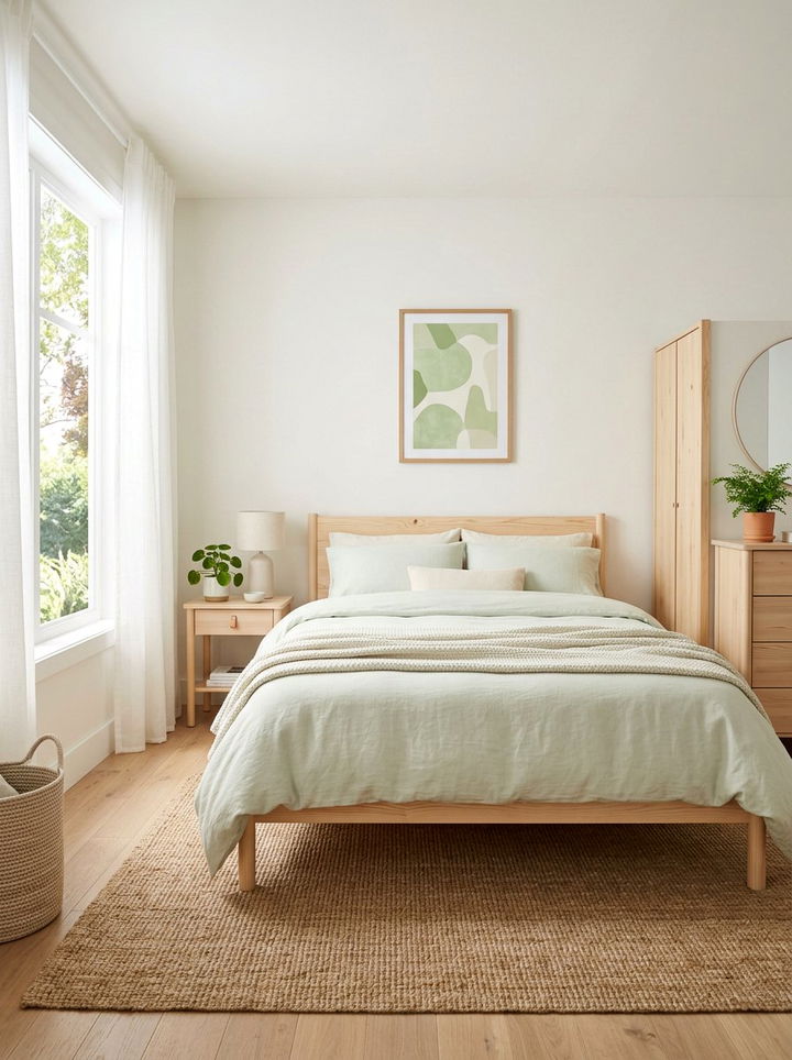 Scandi green bedroom - 30 contemporary green bedroom ideas