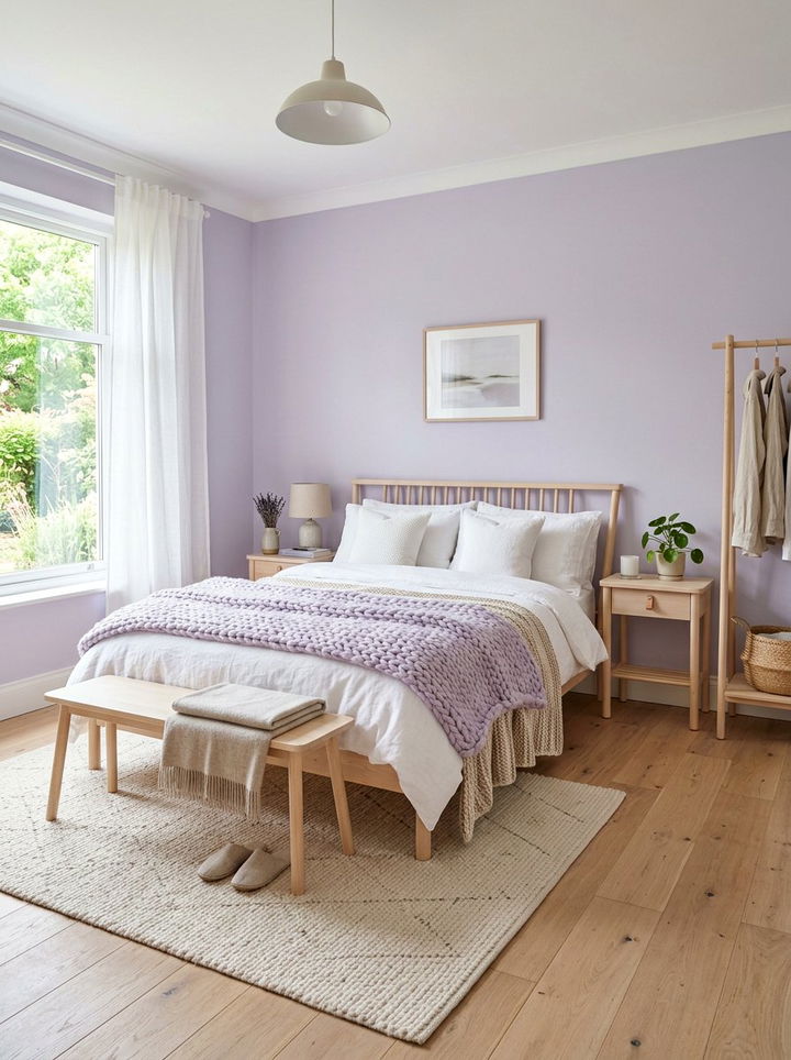 Scandi lavender bedroom - 30 lavender bedroom ideas