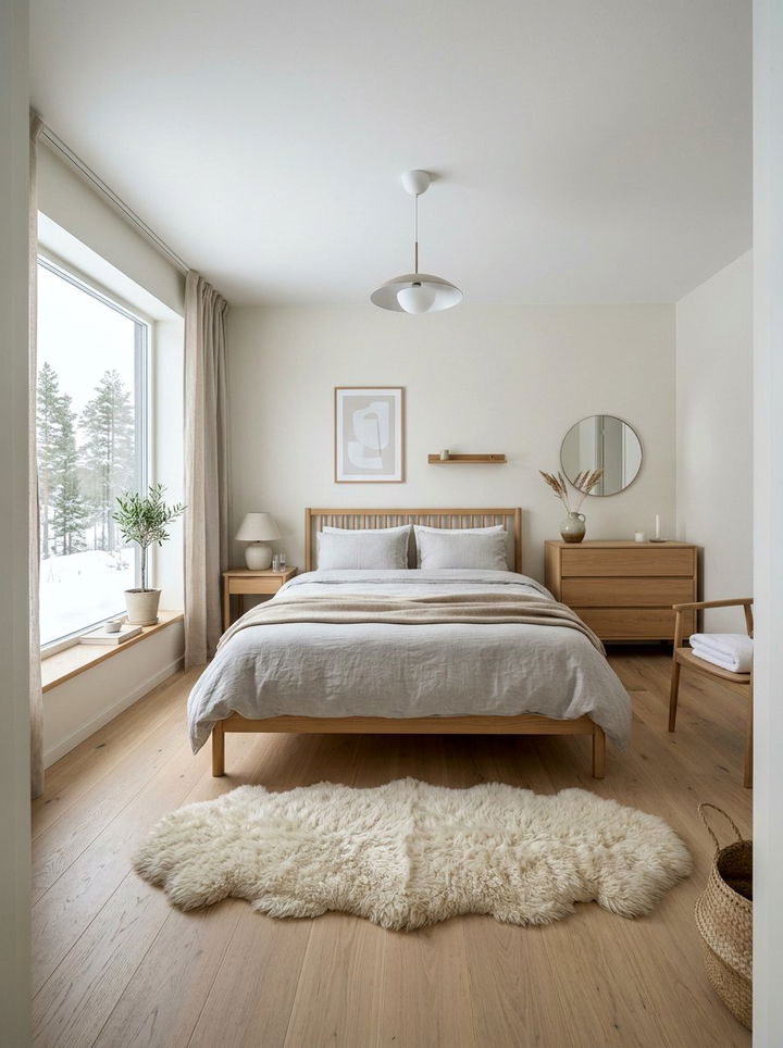 Scandi linen bedroom - 30 linen bedroom ideas
