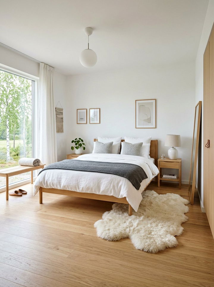 Scandinavian Bedroom - 30 cozy bedroom settings