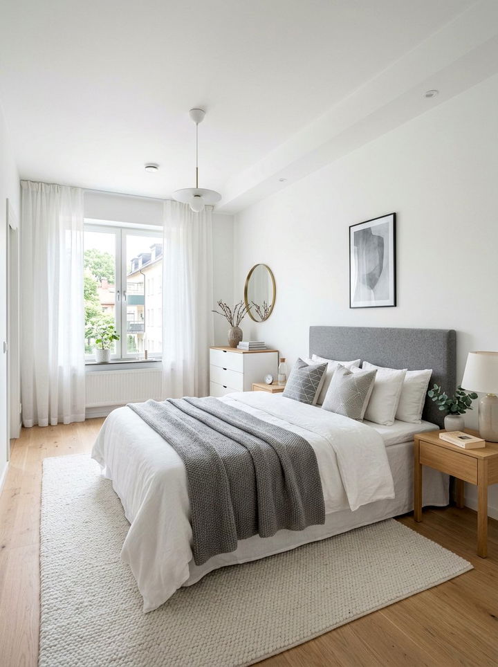Scandinavian Bedroom Gray And White - 30 scandinavian gray bedroom ideas