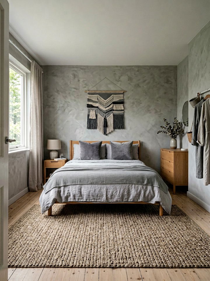 Scandinavian Bedroom Gray Texture - 30 scandinavian gray bedroom ideas