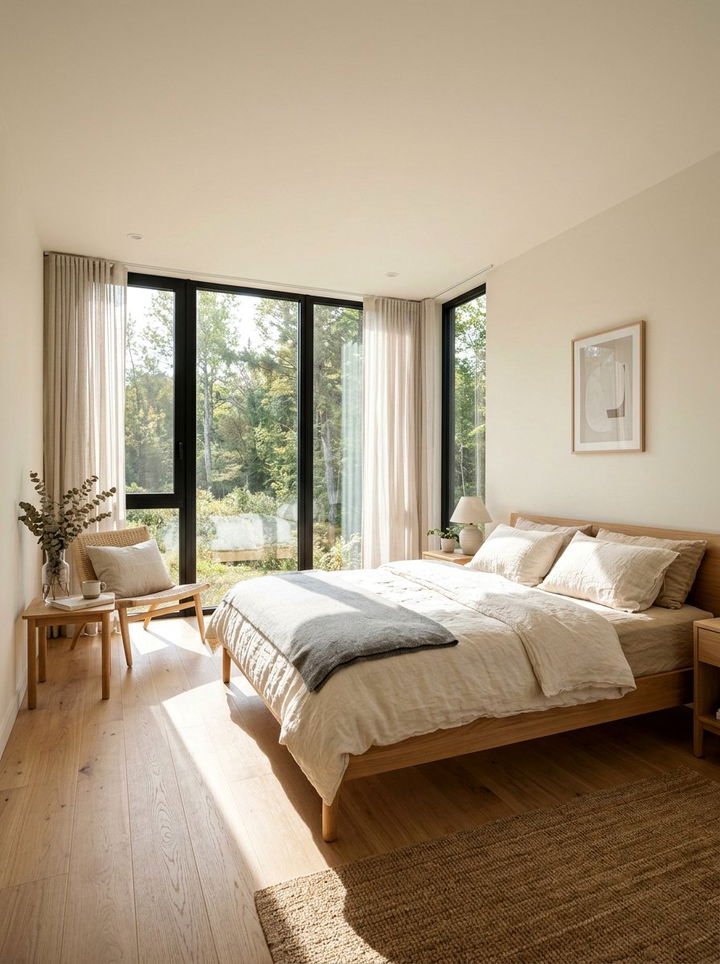 Scandinavian Bedroom Natural Lighting - 30 scandinavian cream bedroom ideas