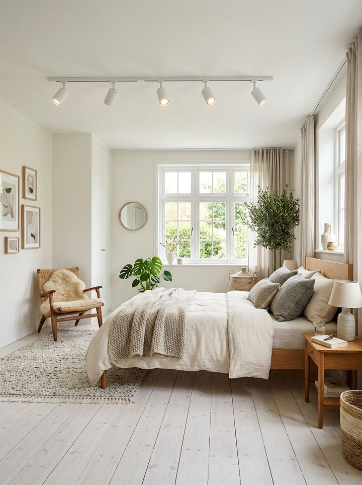 Scandinavian Bedroom Track Lighting - 30 bedroom track lighting ideas