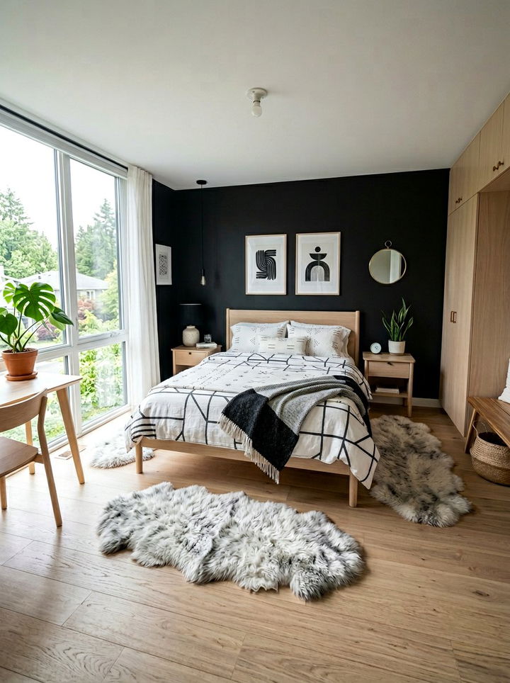 Scandinavian Black Bedroom Design - 30 black bedroom design ideas