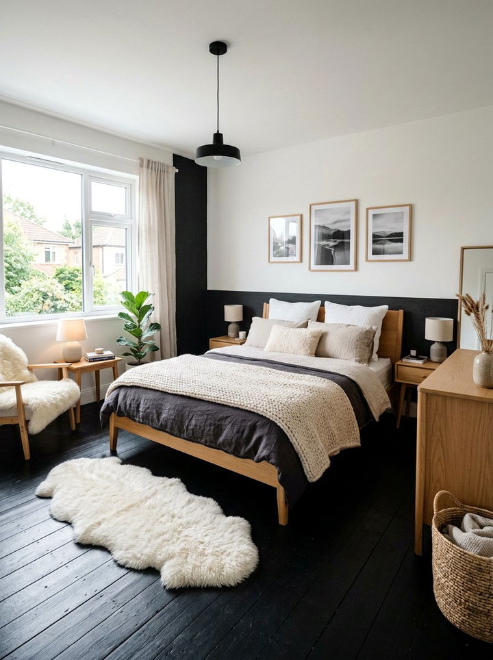 Scandinavian Black Bedroom Style - 30 modern black bedroom ideas