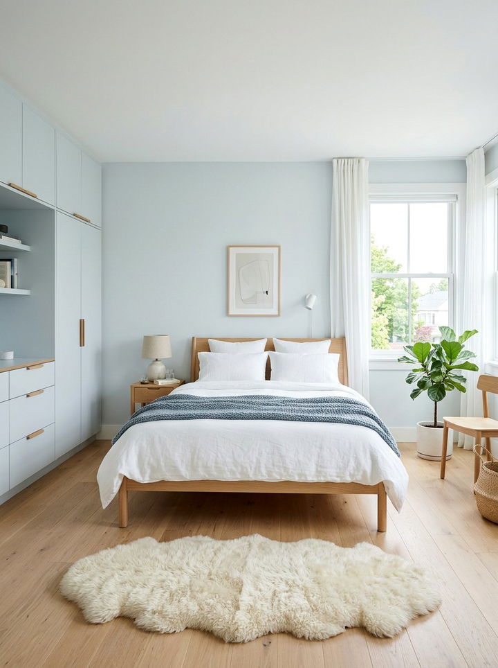 Scandinavian Blue Gray Bedroom - 30 blue gray bedroom ideas