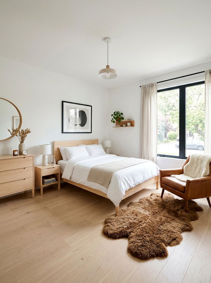 Scandinavian Brown And White Bedroom - 30 brown and white bedroom ideas