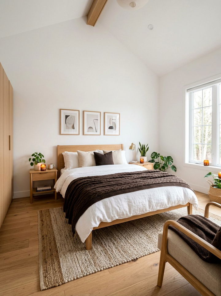 Scandinavian Brown Bedroom - 30 amber and brown bedroom ideas