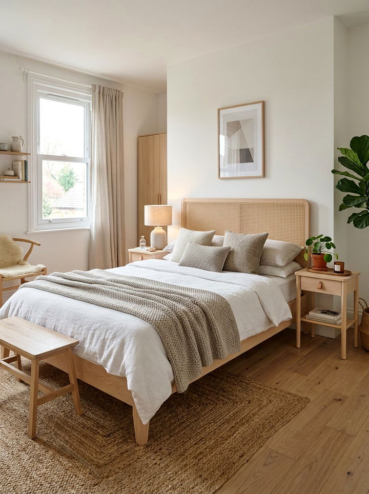 Scandinavian Cane Bedroom - 30 cane bedroom ideas