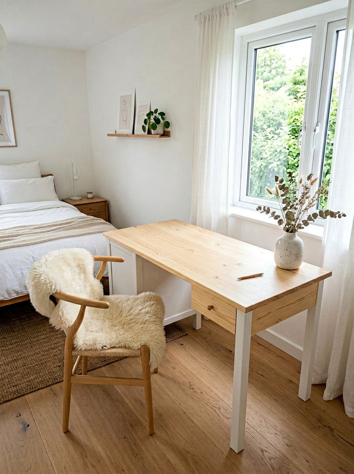 Scandinavian Corner Desk - 30 bedroom corner desk ideas