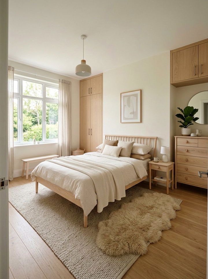 Scandinavian Cream Bedroom - 30 cream bedroom ideas