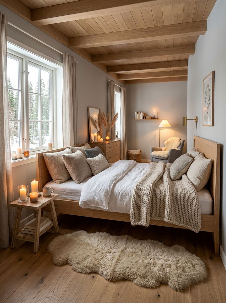 Scandinavian Hygge Bedroom - 30 bedroom soft settings