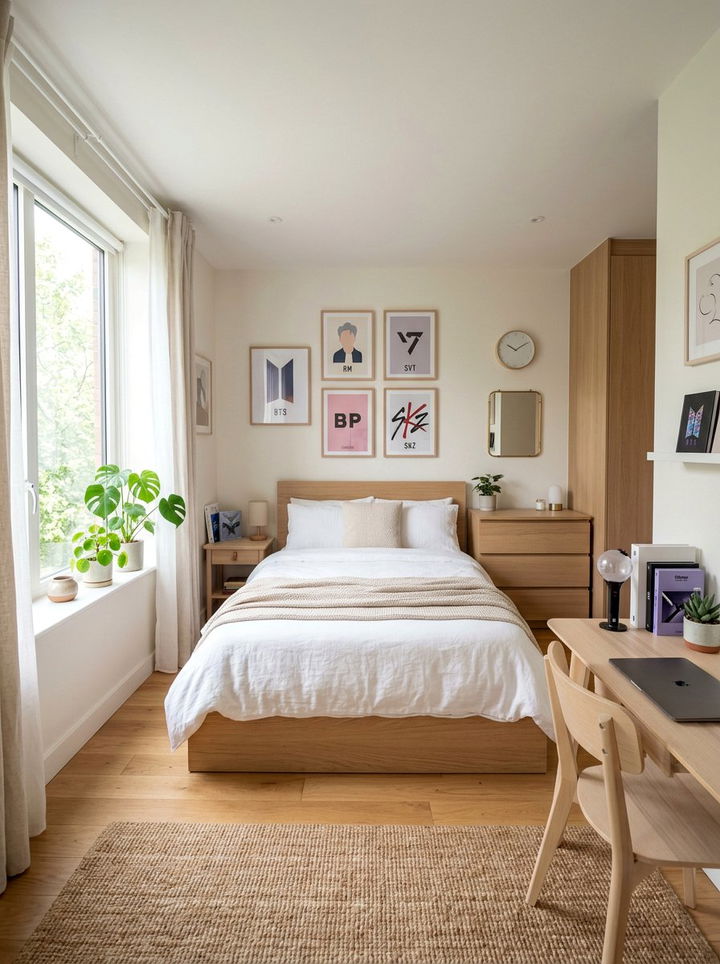 Scandinavian Kpop Bedroom - 30 K-pop bedroom ideas