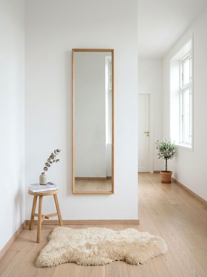 30 Stunning Bedroom Floor Mirrors to Brighten Your Room