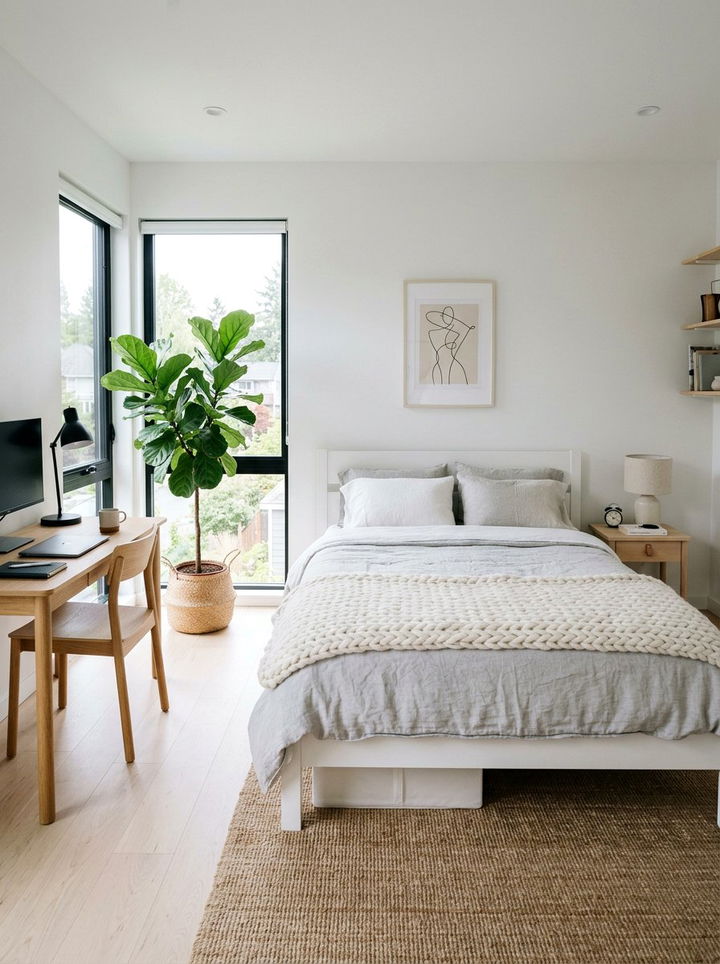 Scandinavian Minimalist Bedroom - 30 unisex bedroom ideas