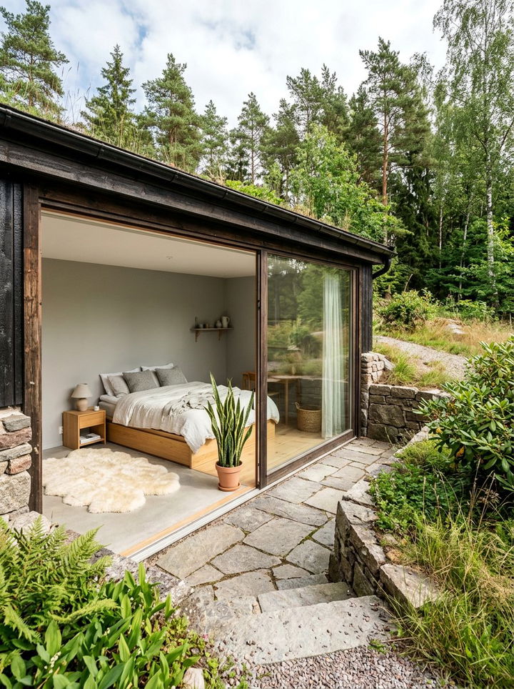 Scandinavian Minimalist Suite - 30 basement bedroom ideas