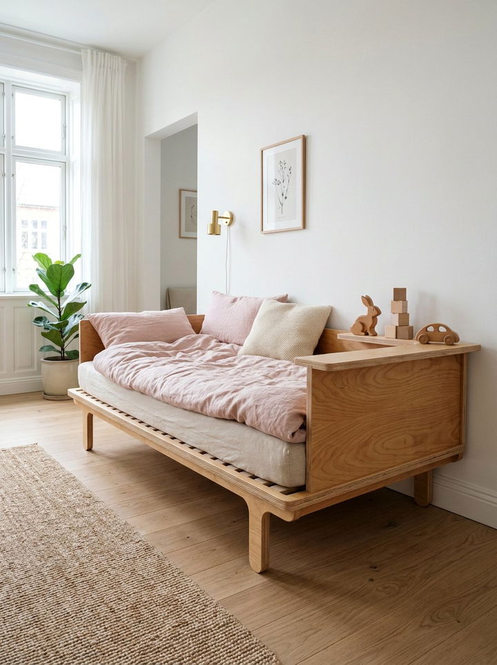 Scandinavian Plywood Daybed - 30 bedroom daybed ideas