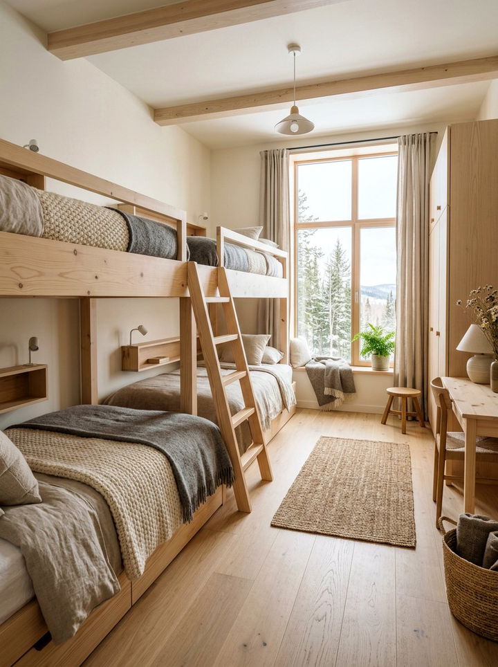 Scandinavian Quadruple Bedroom - 30 quadruple bedroom ideas