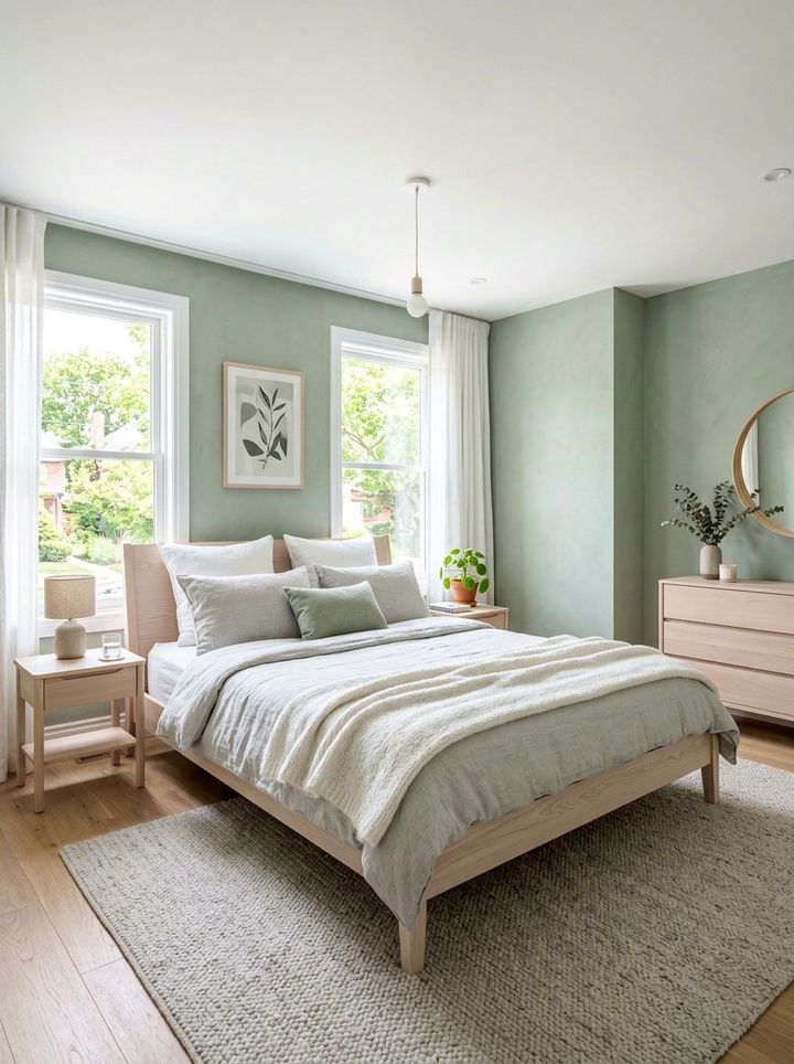 Scandinavian Sage Green Bedroom - 30 sage green bedroom ideas