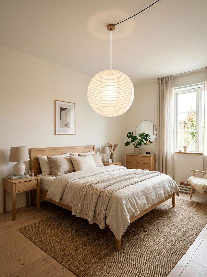 Scandinavian Statement Lighting - 30 Swedish bedroom ideas