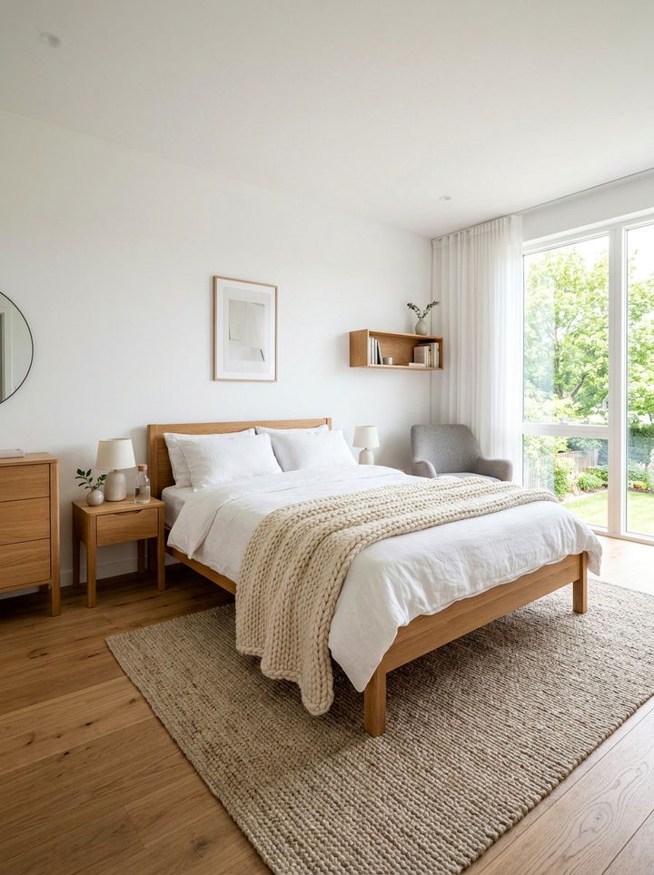 Scandinavian Style Bedroom - 30 bedroom on a budget ideas