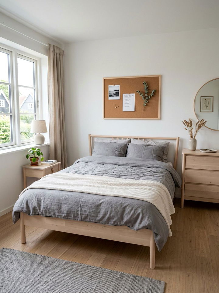 Scandinavian Style Cork Board - 30 bedroom cork boards