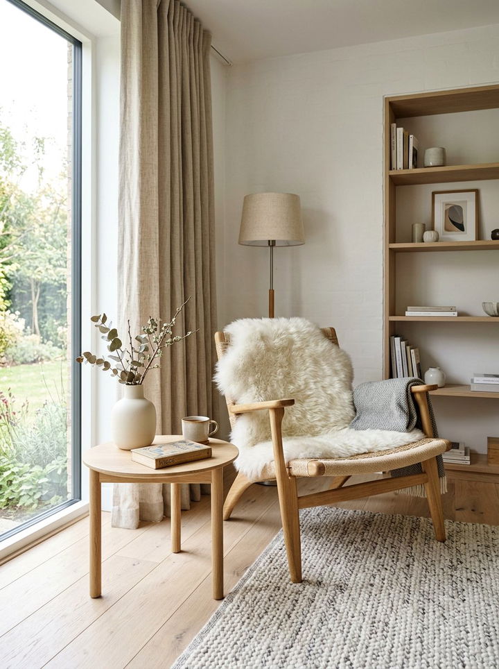 Scandinavian Style Reading Space - 30 bedroom reading nook ideas