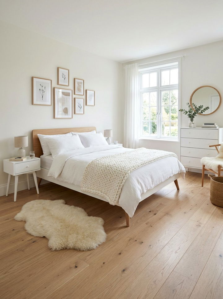 Scandinavian White Bedroom - 30 white bedroom design ideas