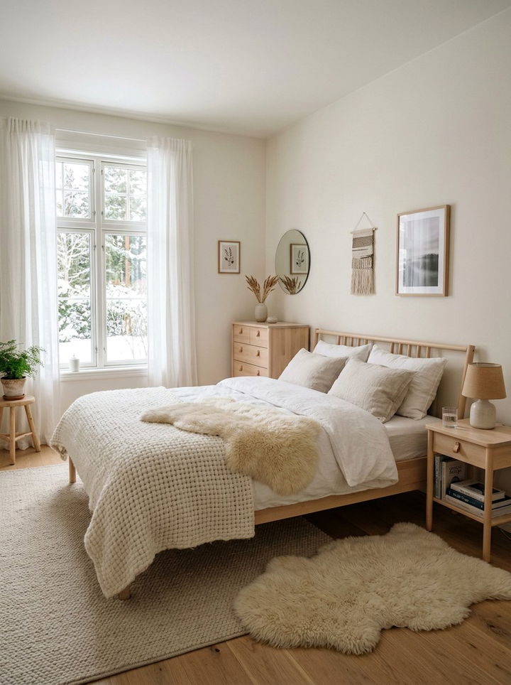 Scandinavian White Bedroom - 30 bright white bedroom ideas