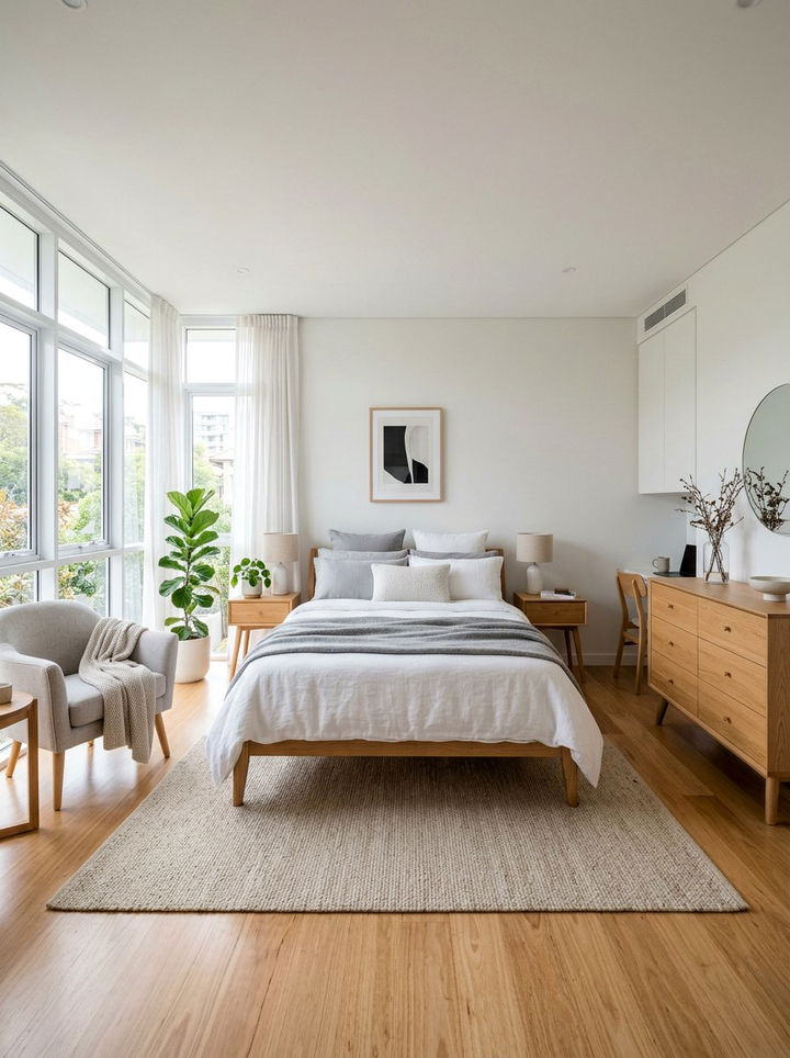 Scandinavian White Bedroom - 30 pure white bedroom ideas