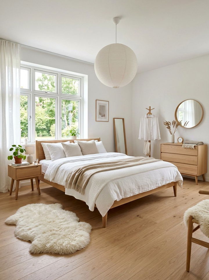 Scandinavian White Bedroom - 30 snow white bedroom ideas