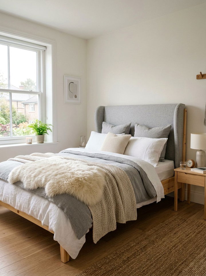 Scandinavian Wingback Headboard - 30 bedroom wingback headboards